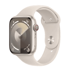 APPLE WATCH SERIES 9 45MM CEL |  Starlight Sport Band | Starlight Aluminium