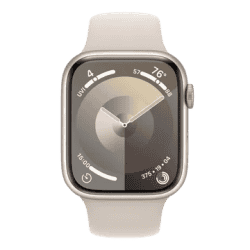 APPLE WATCH SERIES 9 45MM CEL |  Starlight Sport Band | Starlight Aluminium