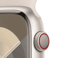 APPLE WATCH SERIES 9 45MM CEL |  Starlight Sport Band | Starlight Aluminium