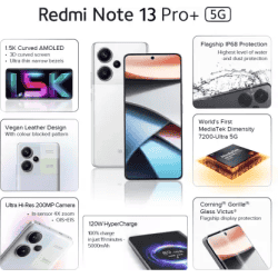 Redmi Note 13 Pro+ 5G | 12 GB | 512 GB | Fusion White