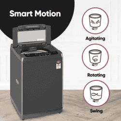LG 7.5 kg 5 Star | Smart Inverter Technology | T75SKMB1Z ABMQEIL | TurboDrum Fully Automatic Top Load Washing Machine