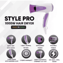VEGA VHDH 27 | STYLE PRO 1000W | HAIR DRYER