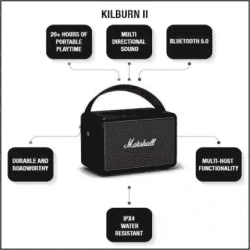 Marshall Kilburn II  | 36 W |  Bluetooth Speaker