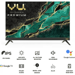 Vu 43CA |  Smart Google TV 2023 Edition  | 4K |  108 cm (43 Inch)