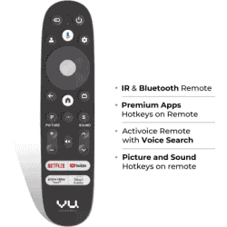 Vu 43CA |  Smart Google TV 2023 Edition  | 4K |  108 cm (43 Inch)