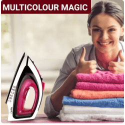 Pigeon Vigor Max Steam Iron Box | Red 1600 W