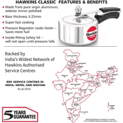Hawkins Classic CL20 Pressure Cooker | 2 L