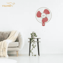 V-Guard Finesta STD Plus Wall Fan | 3 Blade | 400 mm | White Red