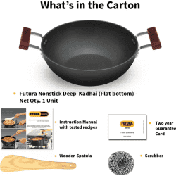 Hawkins Non Stick Deep Kadhai, Deep-Fry Pan