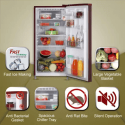 LG GL-B199OSED | Direct Cool Single Door Refrigerator | with Fast Ice Making  | 185 L