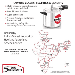 Hawkins Classic (CL65) | 6.5 L Pressure Cooker | Aluminium