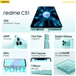 realme C51 | 4GB+128GB | Mint Green