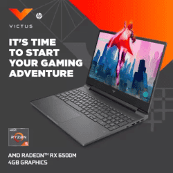 HP Victus AMD Laptop| 15-FB0108AX AMD R5-5600H | 8GB /512GB | RX6500M-4GB 15.6 FHD Backlite KB | Windows 11 Home | SILVER