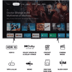 Vu Glo LED | 164 cm (65 inch) | Ultra HD (4K) LED Smart Google TV