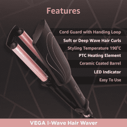 Vega I-Wave Hair Waver \ VHWR-01 | Black
