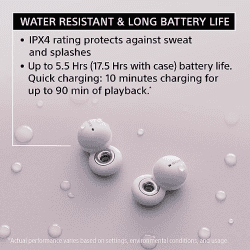 Sony LinkBuds Truly Wireless Bluetooth Earbuds | Grey | WF-L900