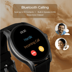 boAt Primia Ace Smartwatch | Charcoal Black Strap