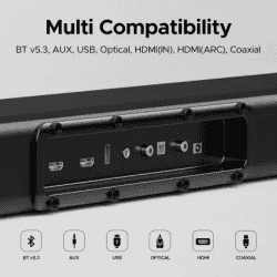 boAt Aavante Bar 4100DA Bluetooth Soundbar | 300 W | Premium Black