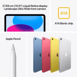 Apple iPad 10th Gen Wi Fi | 256 GB | 10.9 inch | Yellow | MPQA3HN