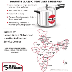 Hawkins Classic | CL10 | Pressure Cooker | 10 L
