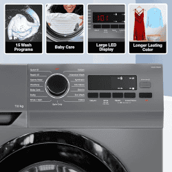 Godrej 7 Kg Eco-Wash |WFEON ARG 7014 FEBDT SLSR | Fully-Automatic Front Load Washing Machine
