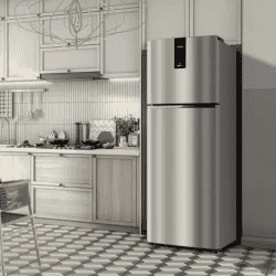 Whirlpool 235L | Frost Free Double Door | 21922 IF INV ELT DF278 | 3 Star Refrigerator | Artic steel