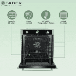 FABER FBIO 80L 6F | Built-in Microwave Oven | BLACK