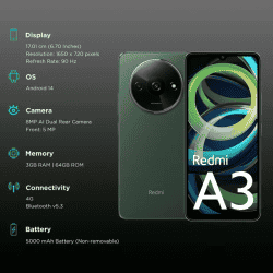Redmi A3 | 4 GB/128GB | Olive Green