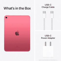 Apple iPad 10th Gen 256 GB ROM 10.9 inch with Wi-Fi+5G | Pink | MQ6W3HN/A