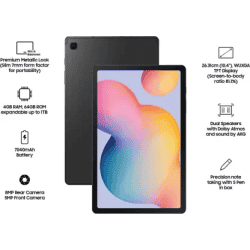 SAMSUNG Galaxy Tab S6 Lite With Stylus,Wi-Fi Only Tablet| 4 GB RAM /64 GB ROM | 10.4 inch | Oxford Grey