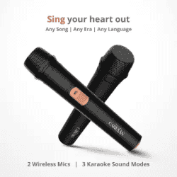 SAREGAMA SCSB192 Bluetooth Soundbar Carvaan Musicbar Karaoke 120 W | Cosmos Black