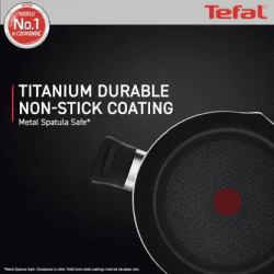 Tefal Day by Day  Non Stick Deep Fry Pan | 4.3 L capacity | Aluminium