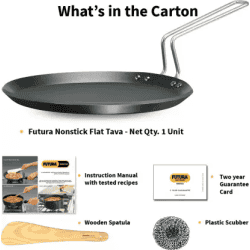 Hawkins Non Stick Flat Tawa | 30 cm | 4.88 mm | INFT30