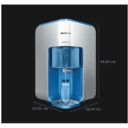 Havells Water Purifier | 8 L | UV +  | White & Blue | GHWUPRL015