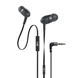 boAt BassHeads 228 | Wired Earphones with Super Extra Bass/Metallic Finish/Tangle-Free Cable and Gold Plated Angled Jack | Black