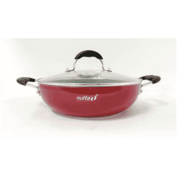 Nolta Popular Series Kadai with Glass Lid | 28 cm