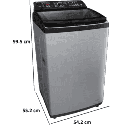 BOSCH Fully Automatic Top Load Washing Machine | WOI653S0IN | 6.5 kg | 5 Star | Silver