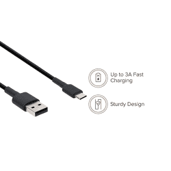 Xiaomi Mi Braided Type C 100Cm Cable | Black