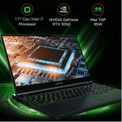 Lenovo Legion Gaming Laptop | 82JK00BEIN | Intel Core i7 11th Gen 15.6" FHD IPS | 16GB/512GB SSD/4GB NVIDIA RTX 3050/120Hz/Windows 11  | Phantom Blue