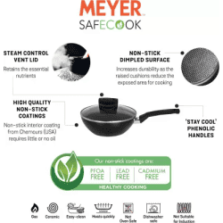 Meyer Safecook Stirfry Stir  | Fry Pan  | 26 cm  | with Lid 1.6 L
