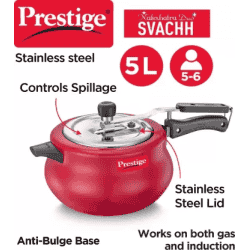 Prestige Svachh Nakshatra  Plus | 5 L |  Induction Bottom Pressure Cooker