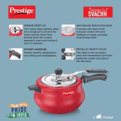 Prestige Svachh Nakshatra  Plus | 5 L |  Induction Bottom Pressure Cooker