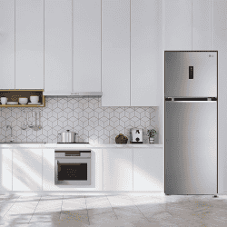 LG Frost-Free Smart Inverter Wi-Fi Double Door Refrigerator | 322 L | 3 Star | Shiny Steel | GL-T342TPZX