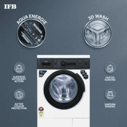 IFB Fully Automatic Front Load Washing Machine | DIVA AQUA BXS 6010 | 6 kg | Black, White