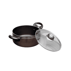 Blueberry’s RUBY Nonstick Biriyani Pot with Glass Lid | 2.5L | 20 cm | Gas Stove and Induction Based