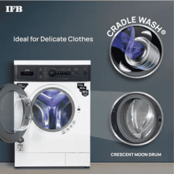 IFB Fully Automatic Front Load Washing Machine | DIVA AQUA BXS 6010 | 6 kg | Black, White