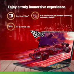 Acer Nitro 5 AMD Ryzen 7 Octa Core 7735HS | AN515-47 | 8 GB/512 GB SSD/Windows 11 Home/4 GB Graphics/NVIDIA GeForce RTX 3050 | Gaming Laptop