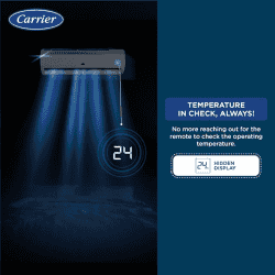 CARRIER FLEXICOOL INVERTER SPLIT AC | 12K EMPERIA LXI |1.0 TON/5 STAR | WHITE