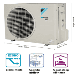 DAIKIN INV AC | I/D-ATKL50UV16V3 | 1.5 Ton/3 STAR | WHITE