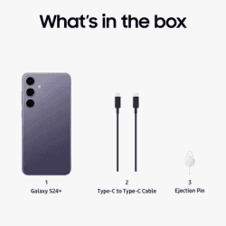 SAMSUNG Galaxy S24 Plus 5G | 12GB RAM/256GB | Cobalt Violet